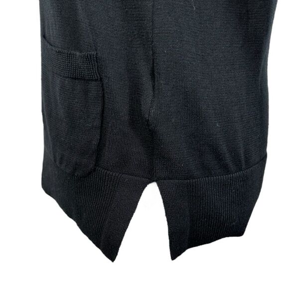 Lacoste Women’s Black V Neck Long Sleeve Knit Sweater - Picture 4 of 9